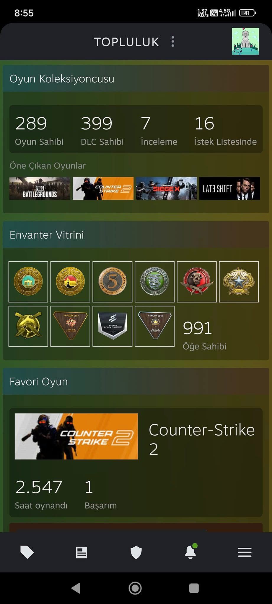 STEAM 93 SEVİYE HESAP